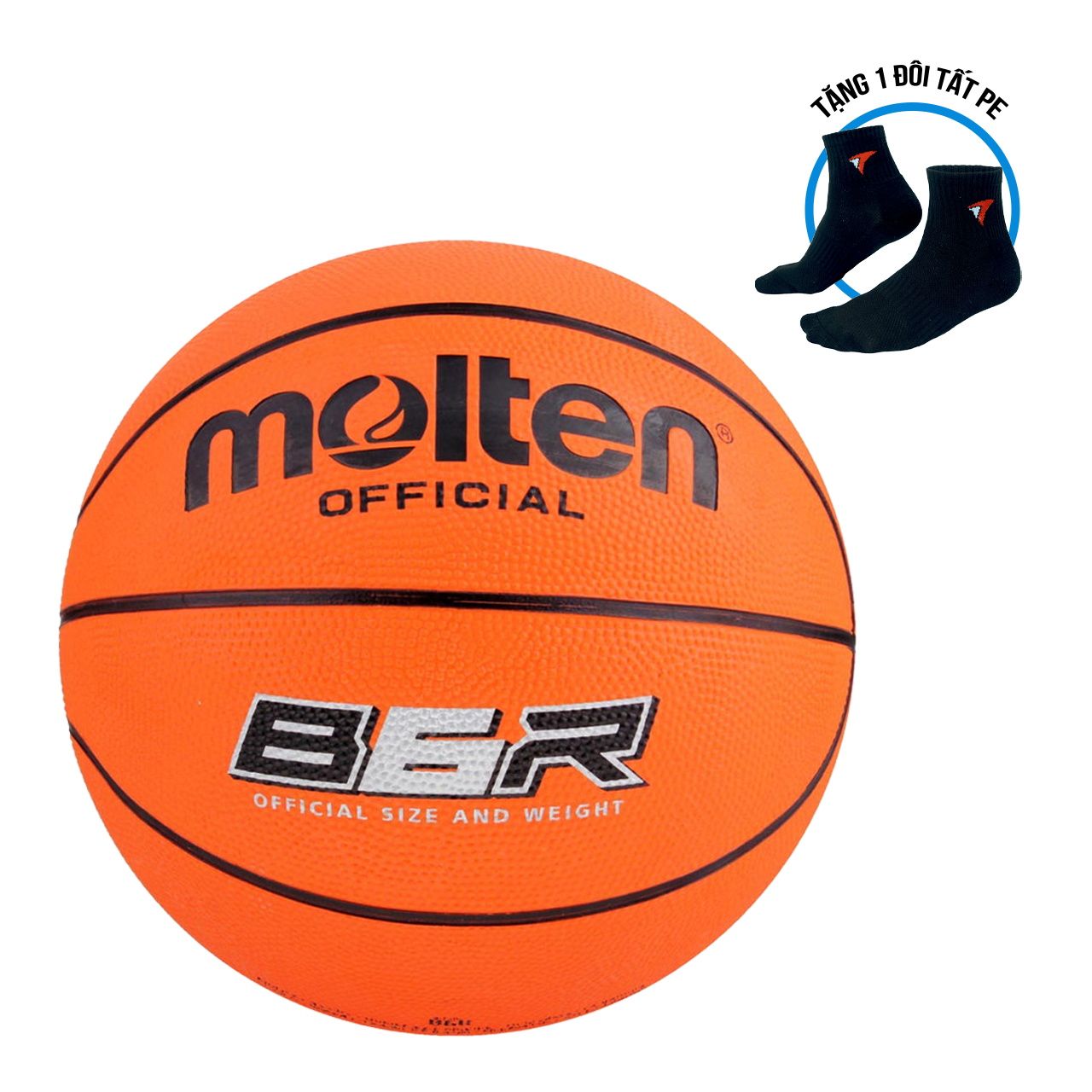 Bóng rổ Cao su Molten B6R - Size 6