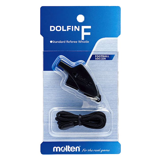 Còi dây đeo Bóng đá Molten Dolfin F Đen - Ảnh 2
