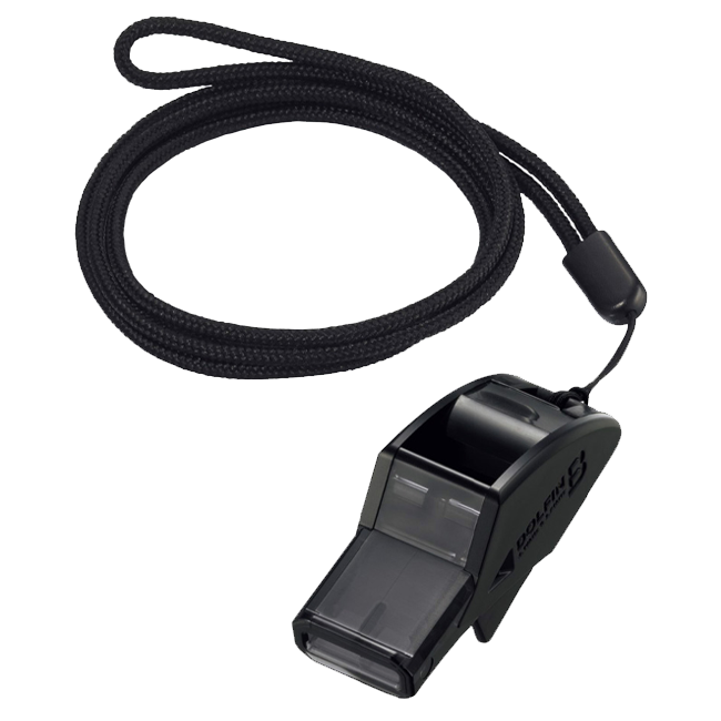 Còi dây đeo Bóng rổ Molten Dolfin B Đen